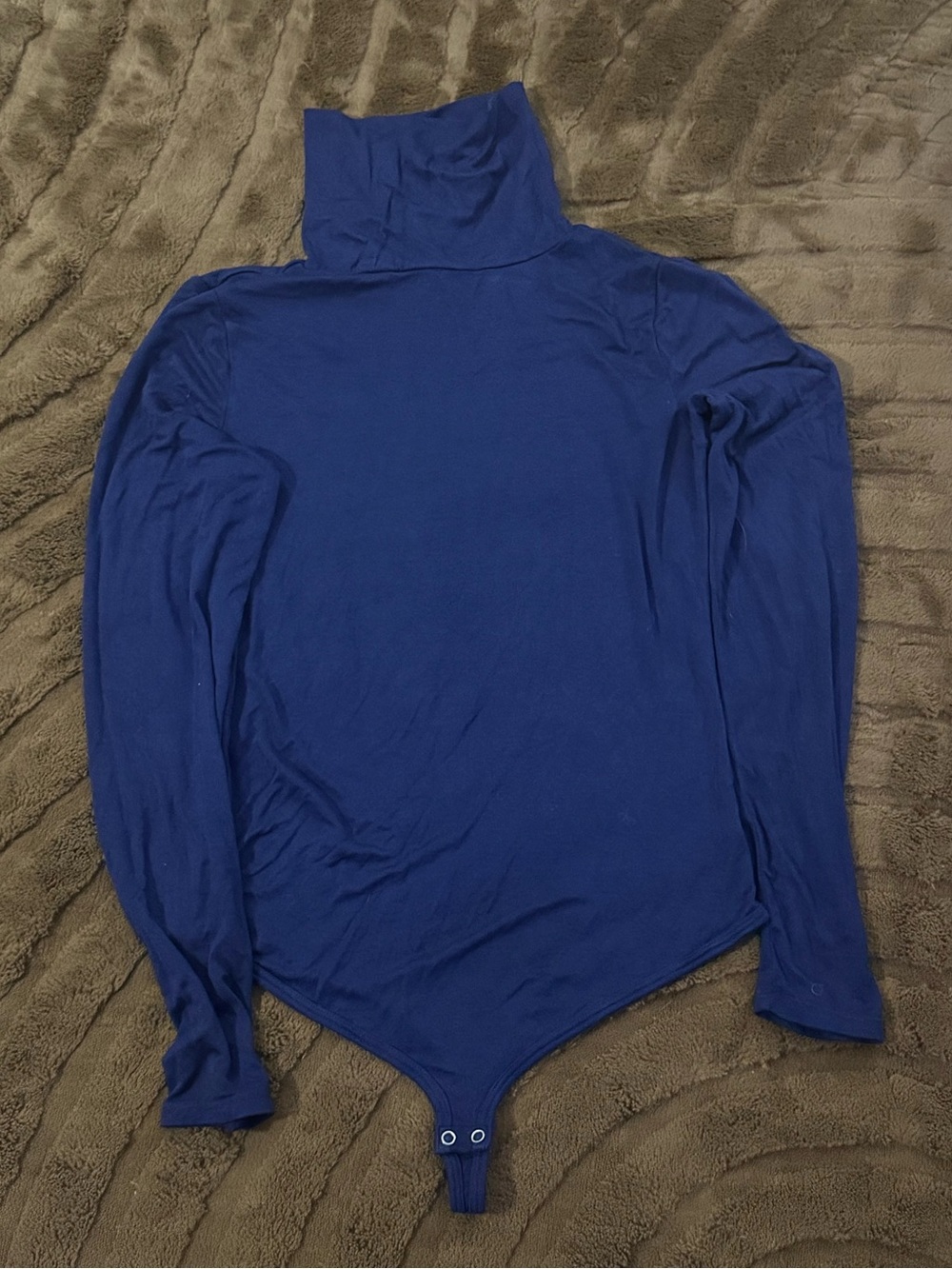 sofia by sofia vergara Royal Blue Turtleneck Long Sleeve Bodysuit